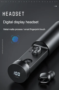 Nowy B9 TWS słuchawki Bluetooth 5.0 bezprzewodowy 8D HIFI sport jogging słuchawki douszne słuchawki wsparcie dla iOS/Android telefony HD wyzwanie