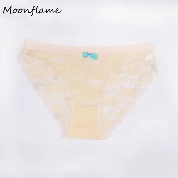 Moonflame 5 szt./lot seksowna bielizna koronkowe majtki majtki przezroczyste puste majtki majtki 89067