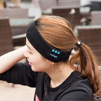 Moda Bezprzewodowy Bluetooth 5.0 Słuchawki Stereo Działa Słuchawki Snu Słuchawki Sportowe, Słuchawki Spanie Muzyka Opaska Na Głowę Słuchawki