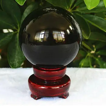 50 mm Azjatycki rzadki naturalny czarny obsydian kula kryształowa kula uzdrawiający kamień
