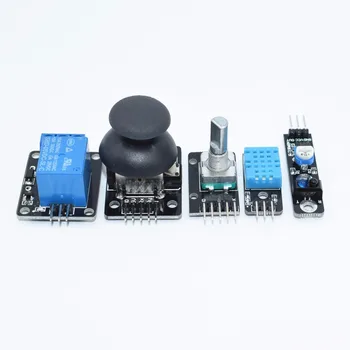 TENSTAR 37 in 1 Sensor Kit Starters kit/ RGB/ joystick/czujnik DS18B20/ wykrywanie dźwięku/ unikanie przeszkód /brzęczyk/