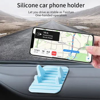 Uniwersalny silikonowy uchwyt samochodowy do telefonu antypoślizgowy gumowy dywanik uchwyt na desce rozdzielczej uchwyt uchwyt dla iPhone Samsung Xiaomi Huawei