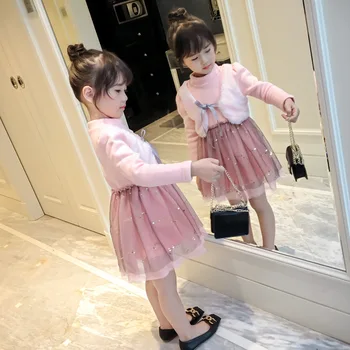 Baby Girl Dress 2018 New Autumn Winter Casual Cute Kids Long Sleeve Christmas Princess Dress For Girls Clothes 2 3 4 5 6 7 Lat