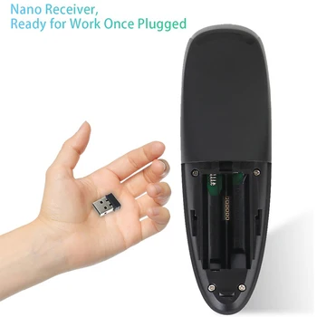 G10 Smart Voice Remote Control 2.4 G RF żyroskop bezprzewodowa mysz powietrzna stosuje się do X96 mini H96 max X96 max so on Android Tv Box