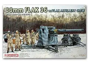 Dragon model 6260 1/35 88mm FLAK 36 w/FLAK artyleryjski załoga
