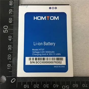 Nowy oryginalny homtom ht37 Bateria 3000 mah dla homtom ht37 pro Smartphone