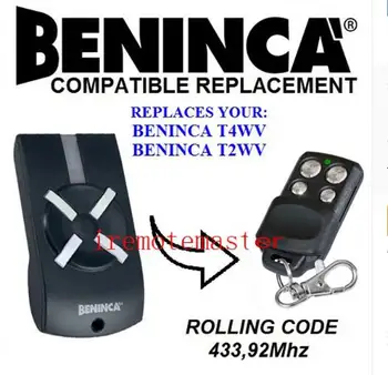 Beninca BENINCA T2 WV T4WV rolling code zgodne sterowanie radiowe piękna