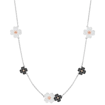 SWA nowy Латиша czterolistna koniczyna mały bukiet szyi naszyjnik kwiat biżuteria Kryształ naszyjnik, żeński, moda biżuteria prezent