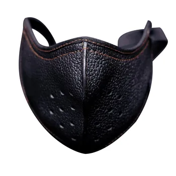 Rowerowa maska do twarzy z filtrami PM 2.5 Anti-Pollution Unisex Mask węgiel skóra rower usta czapki Mascarillas Lavables
