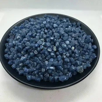 Sprzedaż hurtowa 50 g rzadki 3-5 mm naturalny Niebieski szafir Korund szorstki wzór Mnerals uzdrowienie kamień naturalny Kryształ