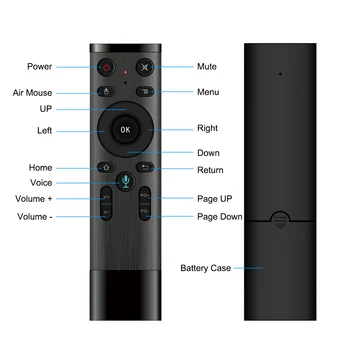 Głosowe pilot zdalnego sterowania Q5 Fly Air Mouse 2.4 GHz bezprzewodowa klawiatura mikrofon żyroskop dla Android TV Box T9 x96 mini h96 max plusVONTAR