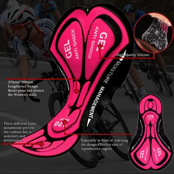 PHMAX Pro damskie spodenki rowerowe 5 cm Włochy uchwyty na nodze rowerowe szorty odporne na wstrząsy MTB rowerowe spodenki rower górski rajstopy
