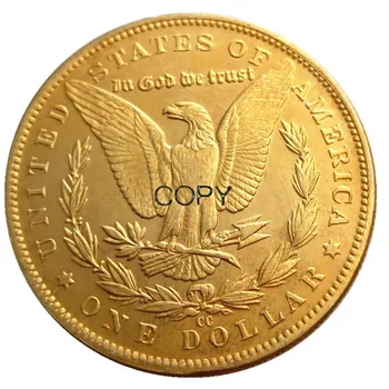 Morgan Dollar 1884cc pozłacane kopia monety