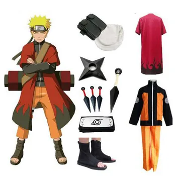 Naruto Cosplay Kostiumy Anime Naruto Strój Dla Mężczyzny Pokaz Stroje Japońskie Kreskówki Kostiumy Naruto Płaszcz Top Spodnie Dorośli