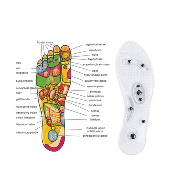 Silikonowe wkładki magnetyczne do butów mężczyźni kobiety masaż punktowy wkładki dla stóp utrata masy ciała odchudzanie anty-zmęczenie wkładki do butów wkładki