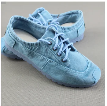 2020 lato nowy styl Damska pojedyncza buty stary Pekin tkaniny denim buty płótnie buty +czysta ręcznie haftowane wkładka