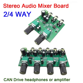 Stereofoniczny sygnał audio Mixing opłata napęd słuchawki zestaw słuchawkowy wzmacniacz mocy Mixing opłata jedno wyjście 2/4 drożne wejścia