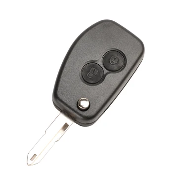 Jingyuqin 10ps 206 VAC102 zmodyfikowany klapki klucz samochodowy Shell Case 2/3 przyciski do Renault Duster Logan Fluence Clio Kangoo Sandero