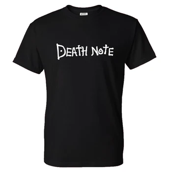 Death Note bawełna koszulka casual kolor List do druku t-shirt Mężczyźni Kobiety anime moda uliczna odzież O-neck koszulki koszulki top unisex