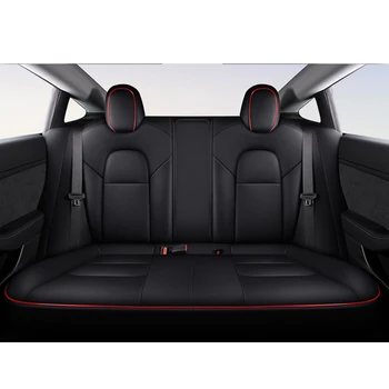 Oryginalny samochód niestandardowe fotelik pokrywa fotel/kanapa dla Tesla model 3 2019 rok 4 kolory skórzany ochraniacz poduszka siedzenia