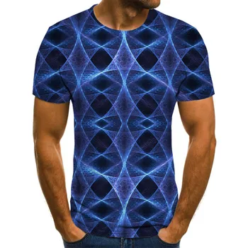 3D dynamiczna koszulka mężczyźni poruszający efekt drukowania fajne t-shirty męskie letnia meble ubrania top koszulki oddychające t-shirty