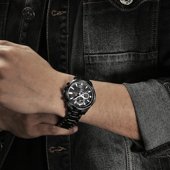 NAVIFORCE męskie kreatywne Watche Men Top Brand Luxury Full Steel zegarek Kwarcowy Męskie zegarki sportowe zegarki Relogio Masculino