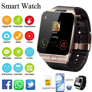 Amazfit Hot Sell Smart Watch 2020 For Men Busiess Smartwatch Support TF SIM Camera Women Fashion Bluetooth zegarek DZ09