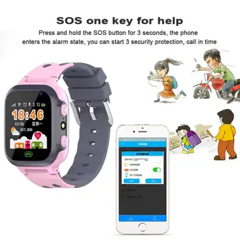 Anti-Lost Children Smartwatch LSB Base Station Tracker Kid Monitor SOS SIM Call Smart Watchs Wateproof mart Watch prezent dla dziecka