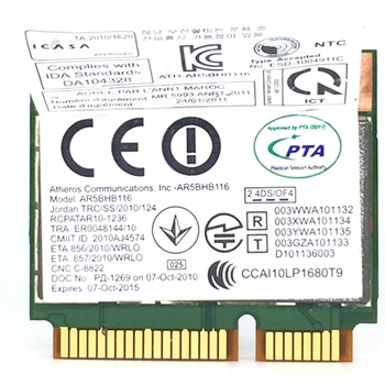 Bezprzewodowa karta sieciowa Atheros AR9832 AR5BHB116 2.4/5 Ghz mobilny 300 Mb / s 802.11 N MINI PCI-E Wireless WIFI Card