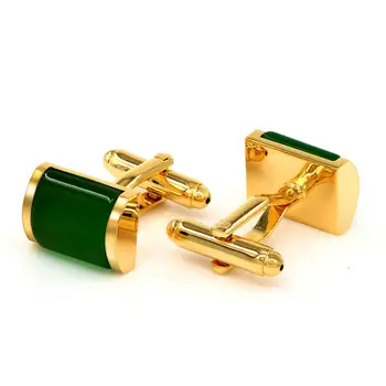 Kemstone Zielony Opal Spinki Do Mankietów Luksusowe Męskie Spinki Do Mankietów Marki Biżuteria Prezenty