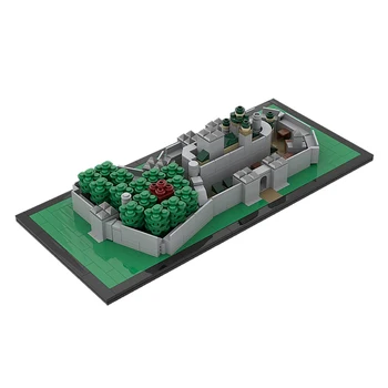 BuildMOC Game Movie collection Winterfell Architecture Model Building Blocks cegły zamek boże narodzenie zabawki i prezenty