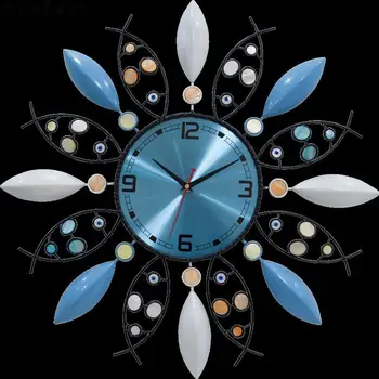 Wielkie żelazne zegar ścienny nowoczesny design salon, wiszące, zegary ścienne dekoracje do domu 3d metalowy uchwyt sztuka cichy żelazo ogromny 17131955