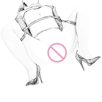 Bdsm-Bondage seksowna bielizna z imitacji skóry скрещенная ręka tylna torba Binder prosta kurtka z nogą odkryty elektrohydrauliczny pasek do ciała dla cosplay