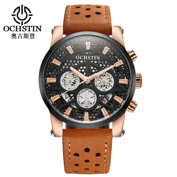 OCHSTIN Sport Chronograph Watch Men Luxury Brand Net Military Watch For Men Watch Clock Męskie zegarek kwarcowy Relogio Masculino