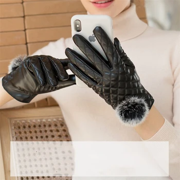 Bizon denim ciepłe zimowe rękawice dla kobiet, ekran dotykowy zagęścić wiatroszczelna wodoodporna jazdy ciepłe, modne rękawiczki wysokiej jakości S042
