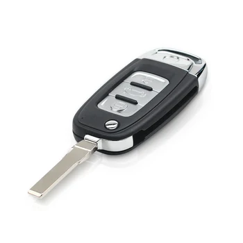 KEYYOU 3 przyciski zmodyfikowany Filp Car Remote Key Fob shell dla VOLKSWAGEN Polo Golf Tiguan MK6 Santana skoda Jetta MK6 Passat Bora