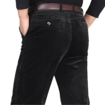 MRMT 2021 marki Męskie spodnie w średnim wieku odcinku sztruksy dla mężczyzn dorywczo Wysoka Talia proste spodnie