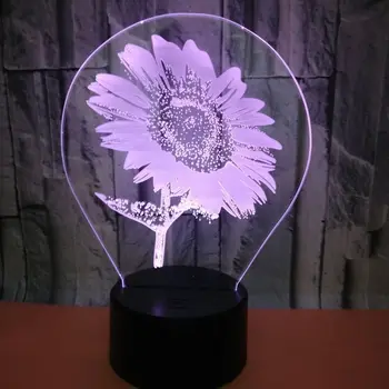 Nowa цветопеременная lampa dekoracyjna szafka spolszczenie 3D lampka nocna