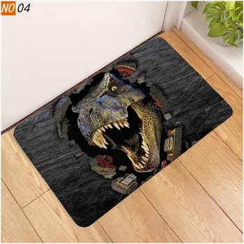 Sholisa Anti Slip Bath Mat łazienka dywan dywan podłoga 3D drukowana водопоглощающая kot punkt dinozaur salon toaleta drzwi mata