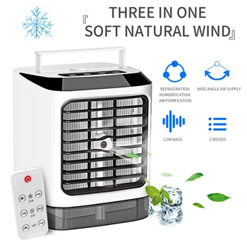 Nowy biurowy chłodnica powietrza 3 w 1 z wbudowanym 7-kolorowy led światłem rozproszonym regulowany USB Kuchnia Łazienka salon nawilżacz powietrza