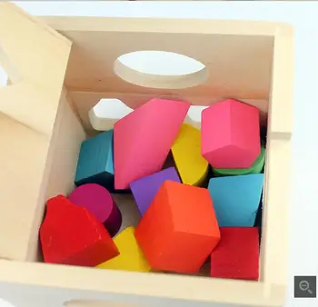 13 szt. montaż inteligencja geometria bloki skrzynia edukacja formularz odpowiednie edukacyjne zabawki drewniane dla dzieci prezenty