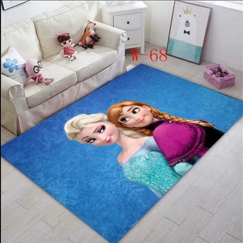 Disney Frozen Elsa Anna Rug Cute Princess Room, Children Carpet door mat Girl Bedroom, Living Room Blanket Kids Baby Crawling Mat