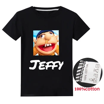 Novedades 2020 Odzież Dziecięca Jeffy Z Krótkim Rękawem Kreskówka Śmieszne Chłopcy T Shirt Dziewczyny Dla Dzieci Topy T-Shirt Fille Baby Camiseta