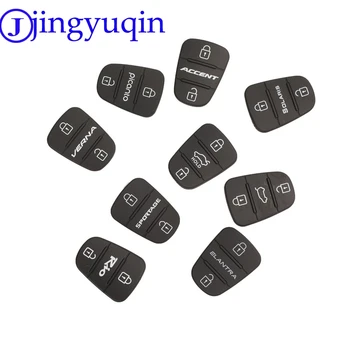 Jingyuqin 10ps wymiana gumowy 3 przyciski, klapki samochodowy pilot zdalnego klucza etui do Hyundai I30 IX35, Kia K2 K5 etui do kluczy