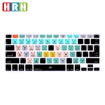 HRH Steinberg Cubase Polish Functional Shortcuts Keyboard Cover Silikonowa pokrywka do Mac Air Pro Retina 13