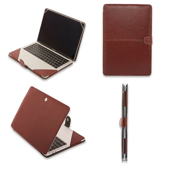 Basix PU Leather Bag Case For Apple MacBook Air 11 13 A1466/A1369 Book Folio Protect Sleeve Cover for New Air13 New Pro13 2018