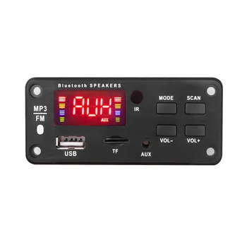 Bluetooth 5.0 MP3 dekoder prasowania radio FM TF, USB, AUX audio moduł do samochodu głośnik