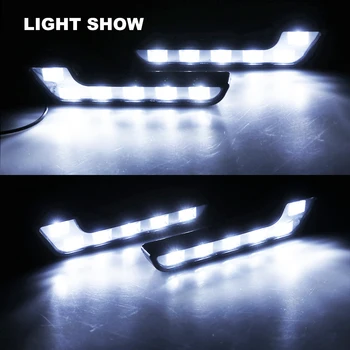 2x LED DRL do jazdy dziennej dla pojazdów Auto wodoodporny led reflektory światła przeciwmgielne stylizacja samochodu 12V