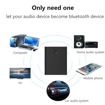 2 w 1 nadajnik Bluetooth odbiornik Bluetooth 3,5 mm mini stereo Auido bezprzewodowy adapter do telewizora KOMPUTER samochodowy zestaw smartfon głośnik