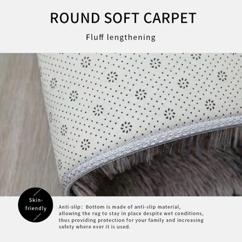 Dywan produkty dla domu gradient stałe grube dywany antypoślizgowy okrągły dywanik łazienka dywan miejsce wypoczynkowe hotel miękki i puszysty dzieci dywan do sypialni